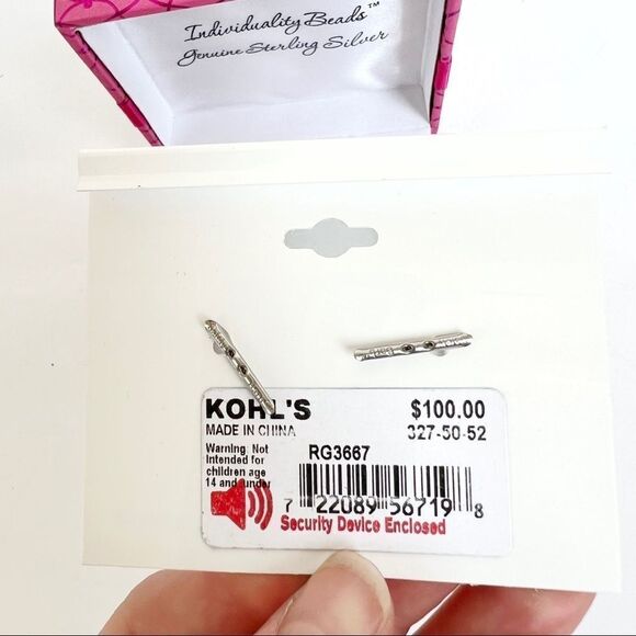 Individuality Beads Shades of a Rainbow Rhinestone Beads Sterling Silver NEW - Picture 5 of 7